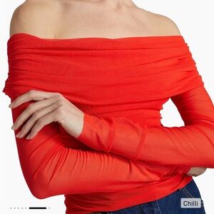 Chili Off-Shoulder Blouse